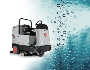 Comac C85 Non Stop Cleaning water recycling system equipped on a scrubbing machine