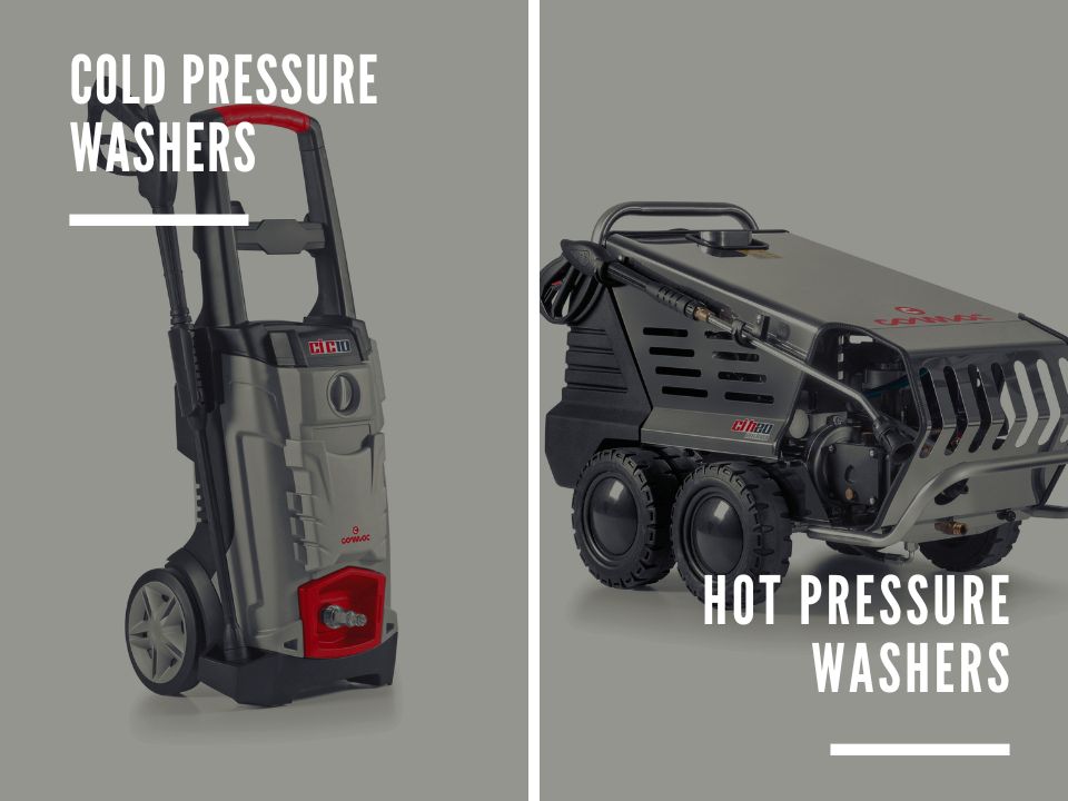 Comac cold water and hot water pressure washers