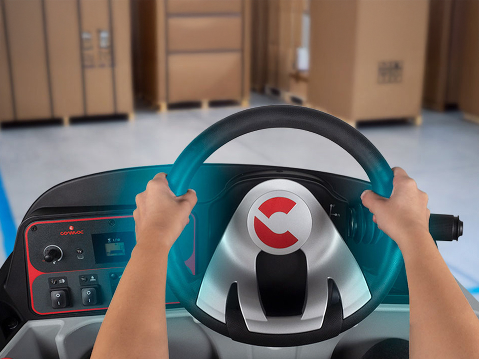 Volante ergonomico della lavasciuga pavimenti industriale C85