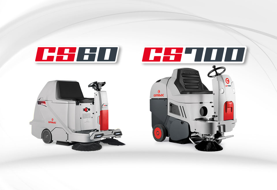 Spazzatrici Comac CS60 e CS700 dotate di tecnologie innovative che aumentano la sicurezza