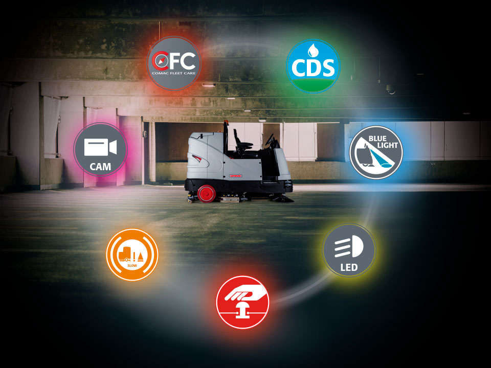 Tecnologie Comac pensate per aumentare la sicurezza delle macchine per la pulizia