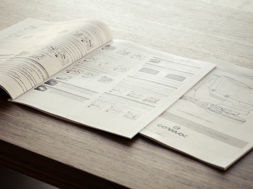 Manuale uso e manutenzione della lavasciuga pavimenti Antea