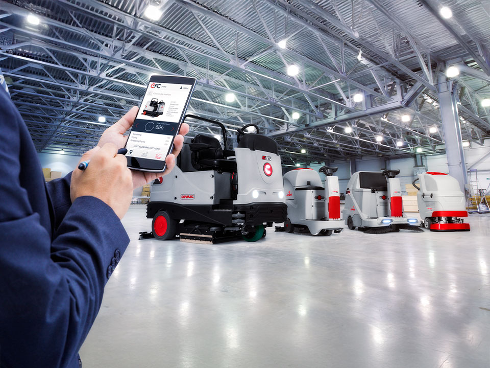 Comac Fleet Care tecnologia di pulizia intelligente per il monitoraggio della flotta delle macchine