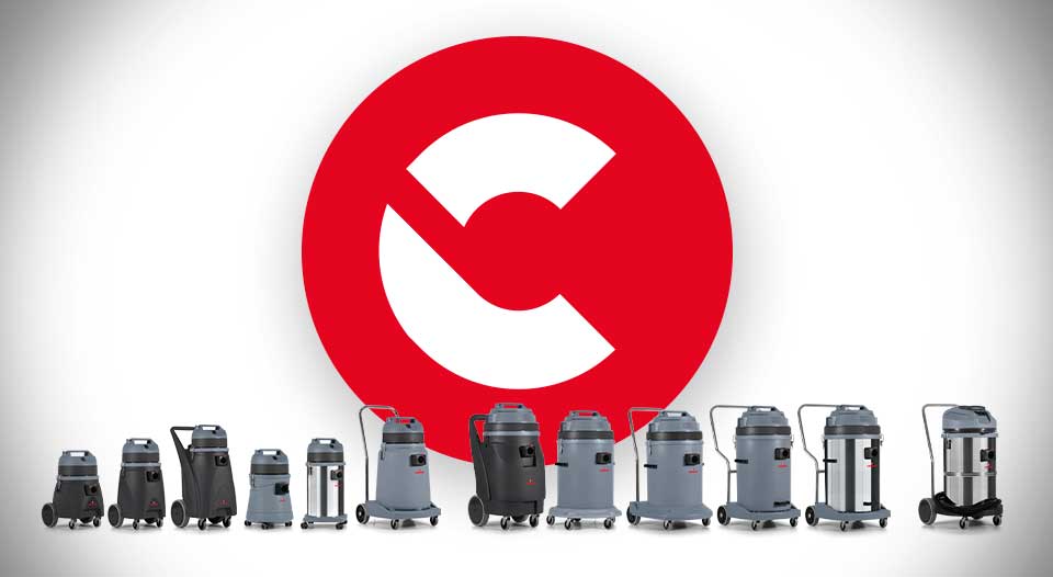 Gamma di aspiraliquidi professionali Comac