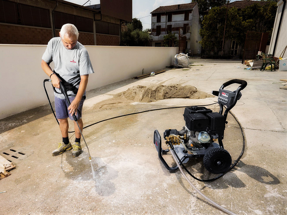 Utilizzo idropulitrice con motore a scoppio Comac