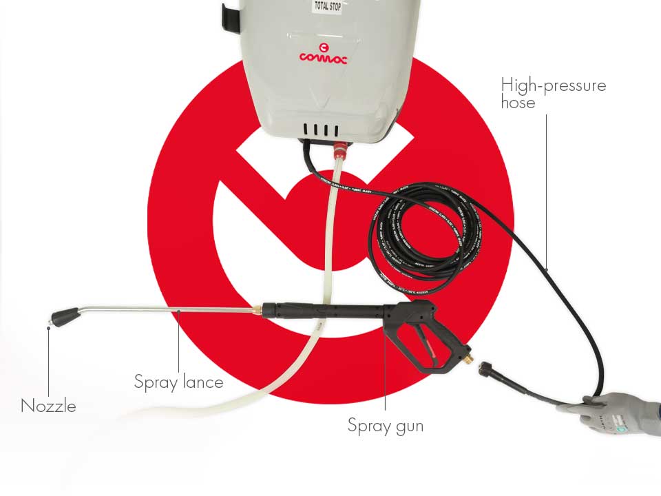 how professional pressure washer lance works