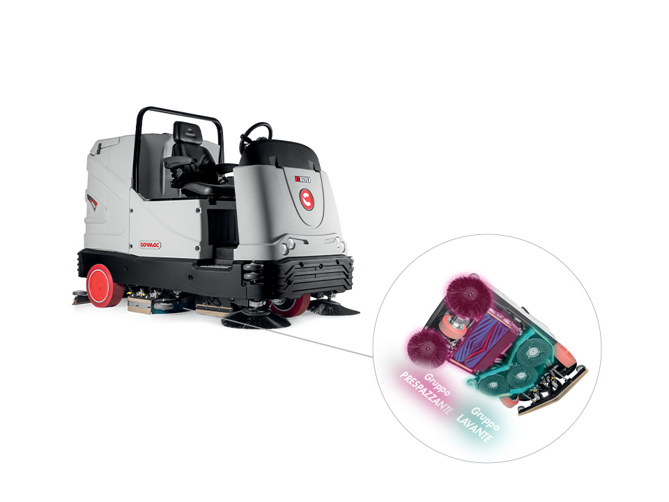 Lavapavimenti industriale Comac C120