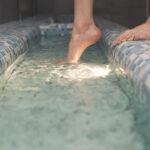 Vaschetta lavapiedi piscina