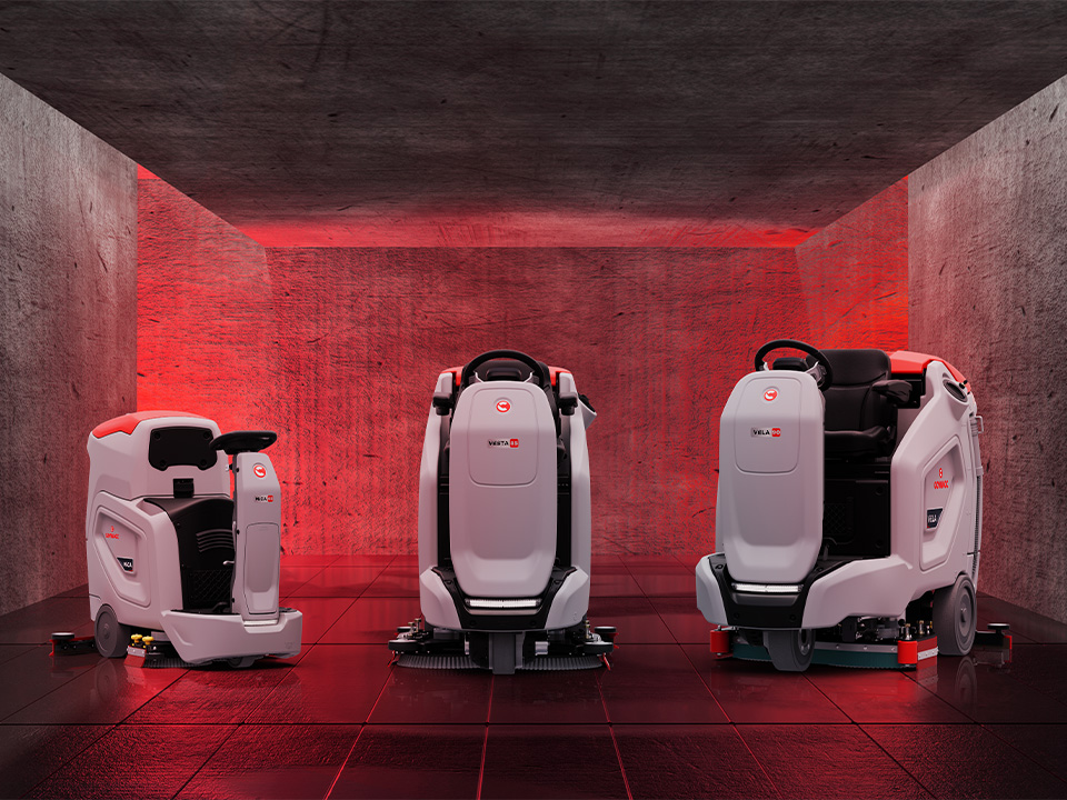 Nuova gamma lavasciuga pavimenti Mica Vesta Vela di Comac