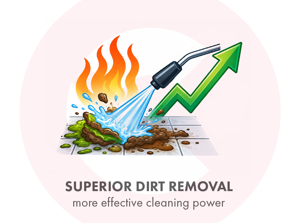 grease oil dirt removal pressure washer